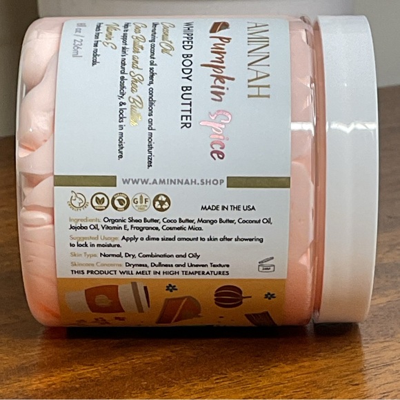 Aminnah Pumpkin Spice Whipped Body Butter - NEW - Picture 2 of 7